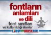 Fontların Anlamları ve Dili fontların anlamları ve dili